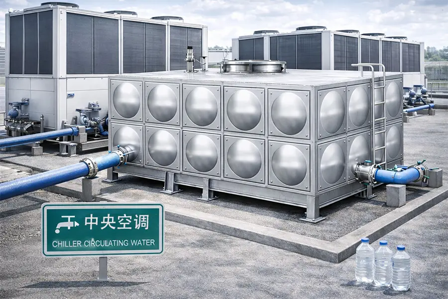 中央空调循环水箱，用于冷却及循环系统，适用于大型商业与工业建筑