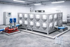 二次供水不锈钢水箱,配合加压泵使用,保障高层建筑稳定供水