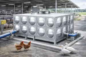 养殖行业不锈钢水箱,用于畜禽养殖供水,耐用卫生,适合农牧场环境