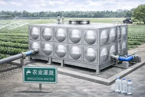 农业灌溉用不锈钢水箱,适合农田喷灌与滴灌系统,储水安全稳定