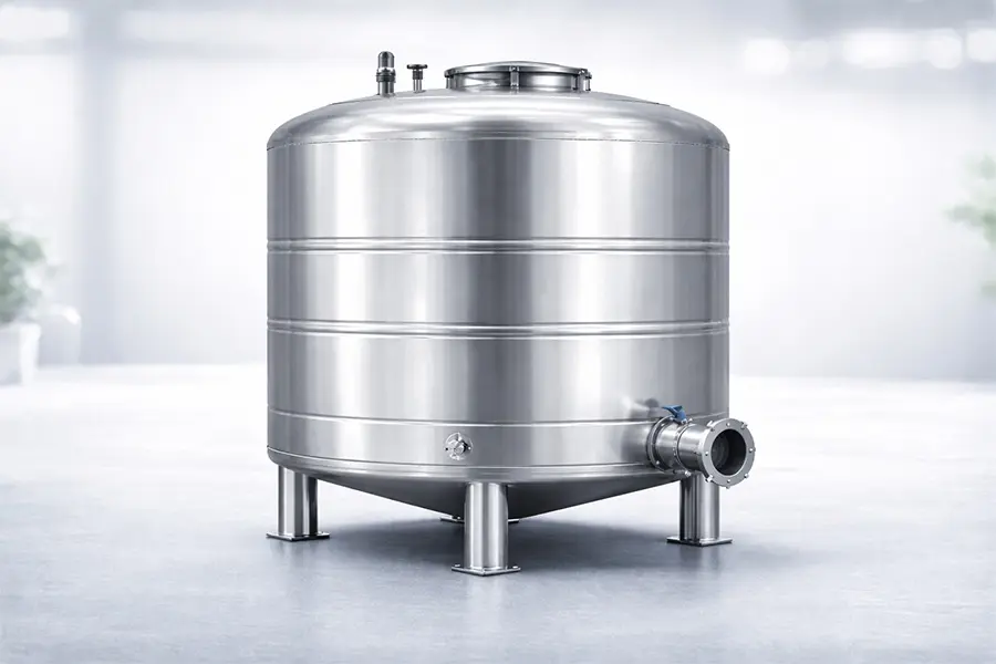 圆形水箱产品实拍，受力均匀，适用于生活用水、工业用水储存