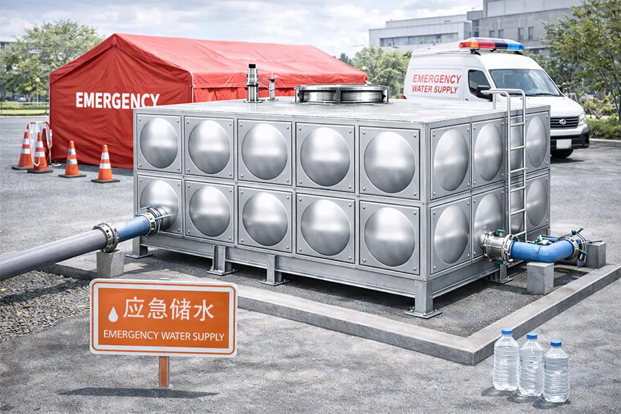 应急储水水箱，适用于突发停水或灾害应急场景，保障基础供水需求