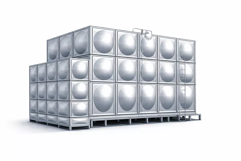 不锈钢拼装水箱，模块化结构设计，适用于生活供水、消防储水及二次供水系统